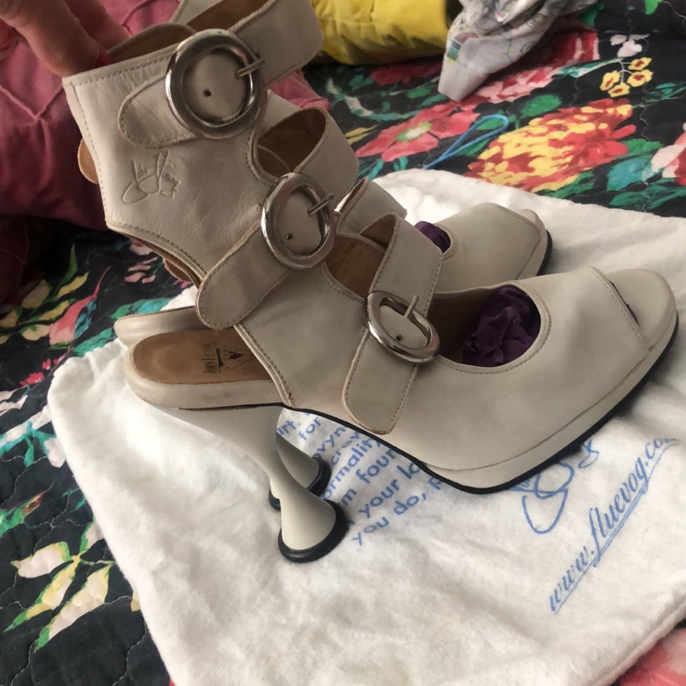 Vintage John Fluevog rare high heel shoes retro - Picture 10 of 16